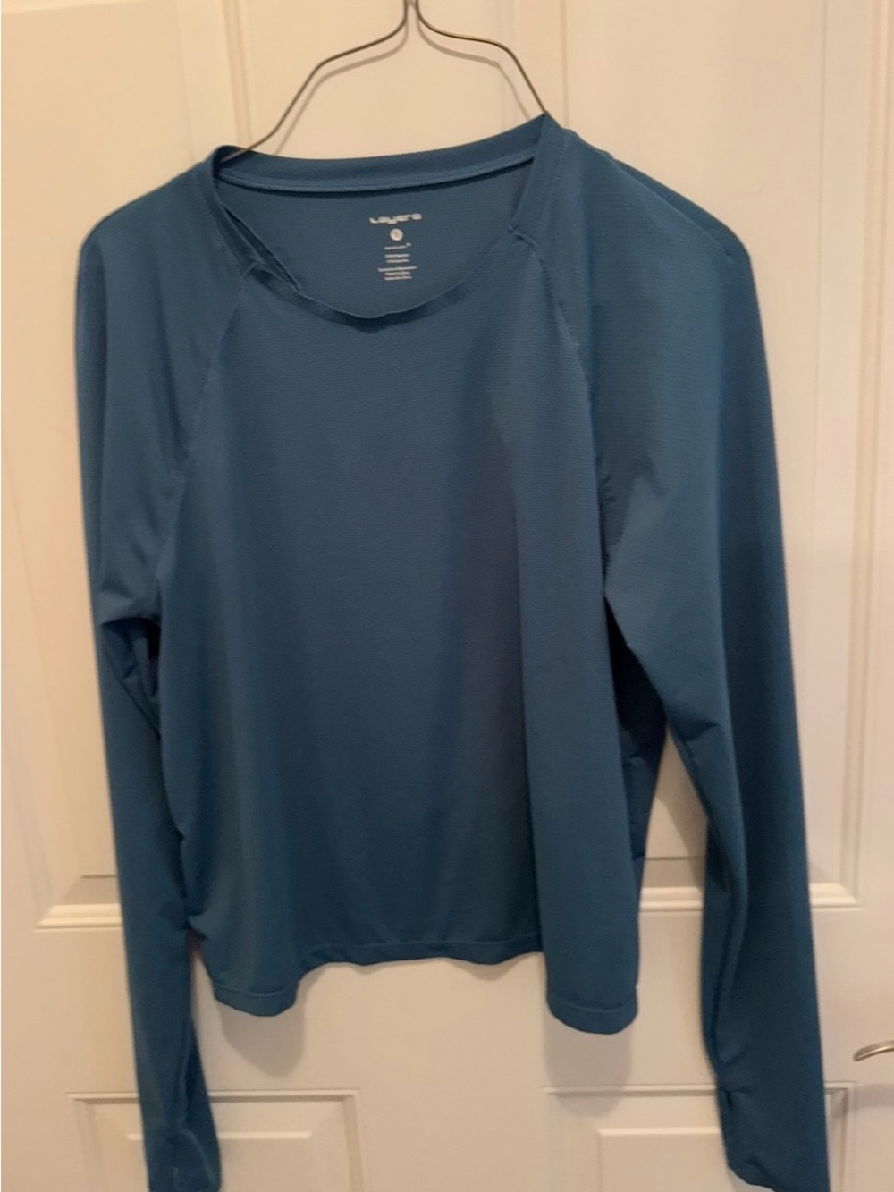 Long-Sleeve Performance Tee in Teal by Layers
